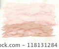 Background image of watercolor painted on white paper. in brown tones By coloring from dark to light. 118131284