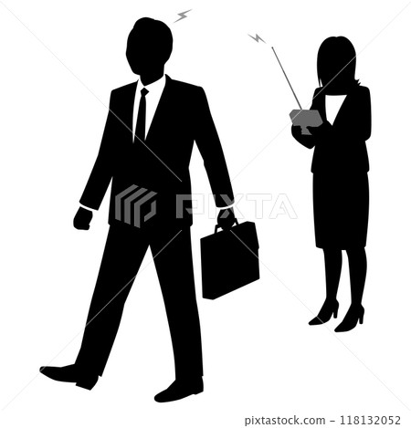 使用遙控器的女商人 使用遙控器的女商人 118132052