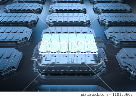 Cutaway ev battery module Cutaway ev battery module 118133602