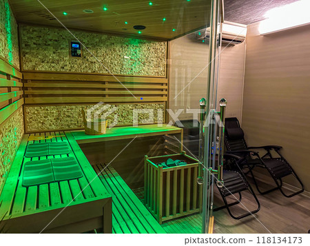 A view of a famous private sauna in Japan A view of a famous private sauna in Japan 118134173