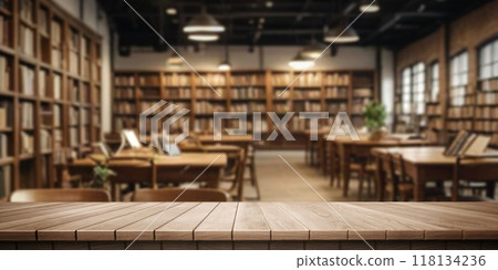 A detailed panoramic view: bookstore or library A detailed panoramic view: bookstore or library 118134236