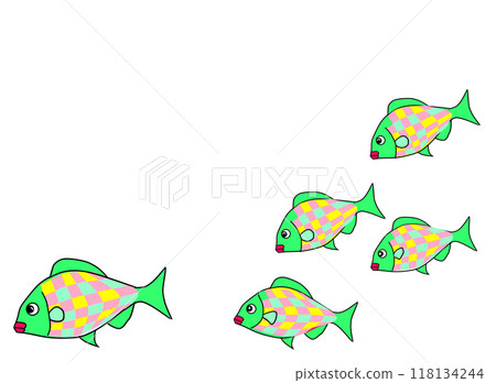 Fish in the ocean floor 118134244