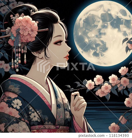 賞月與美容 118134393