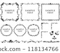 Flower frame material of violets, lilies of the valley, and tulips 118134766
