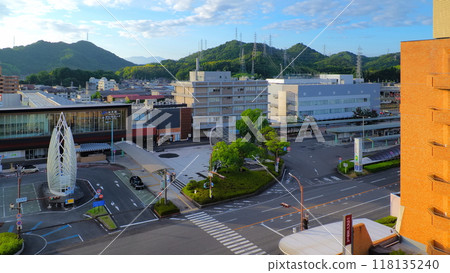 Morning in front of Yonago Station 1 (August) 118135240