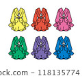Idol costume illustration set 118135774