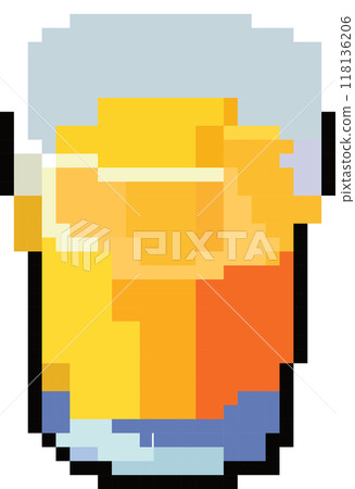 small glass of orange juice 118136206