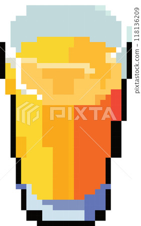 large glass of orange juice 118136209