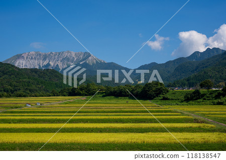 Beautiful late summer at Mt. Daisen in Tottori prefecture, Japan Beautiful late summer at Mt. Daisen in Tottori prefecture, Japan 118138547