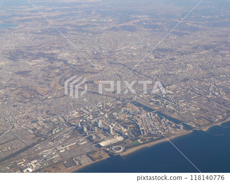 Aerial view of Makuhari New City and northwestern Chiba City Aerial view of Makuhari New City and northwestern Chiba City 118140776