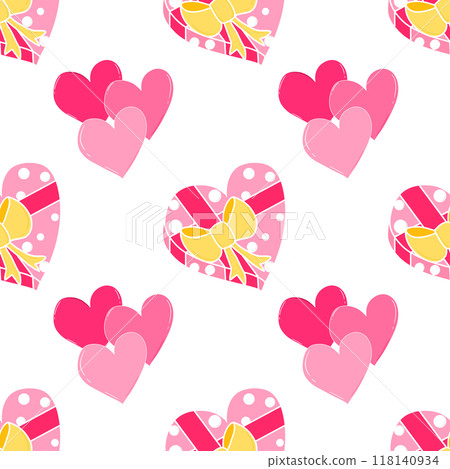 cute seamless pattern background 118140934