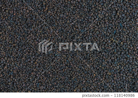 Black tea granulated texture 118140986