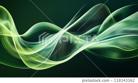 Green wave background 118143162