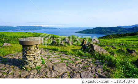 View from Kawauchi Pass in Hirado City, Nagasaki Prefecture 118143370