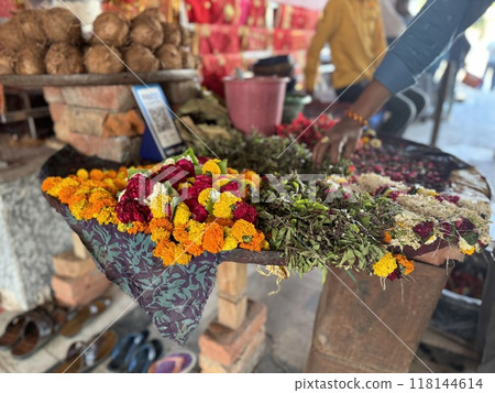 India Flower Stall India Flower Stall 118144614