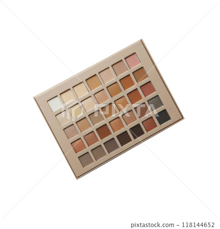 Bright colorful shadows for makeup isolated on white background 118144652