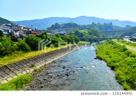 天如橋/三峰河上游/弁財天橋、高遠大橋方向（長野縣伊那市） [2024.9] 118144991