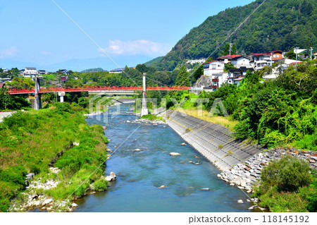 Benzaiten Bridge / Downstream from the Mitake River / Looking toward the Tenjo Bridge (Ina City, Nagano Prefecture) [September 2024] 118145192