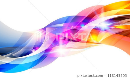 Colorful Abstract Light Trails with Vibrant Streaks and Glow_5 118145303
