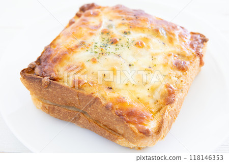 Delicious cheese toast sandwich 118146353