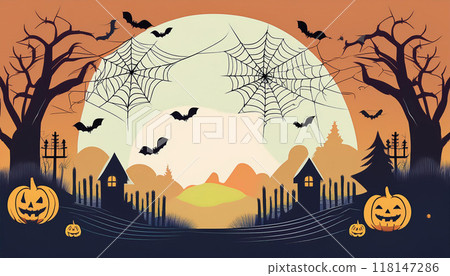 Spider Web Halloween 118147286