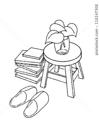Reading a book in a room decorated with potted plants Reading a book in a room decorated with potted plants 118147308