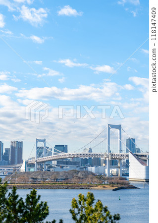 Scenery of Rainbow Bridge in Odaiba, Tokyo Scenery of Rainbow Bridge in Odaiba, Tokyo 118147409