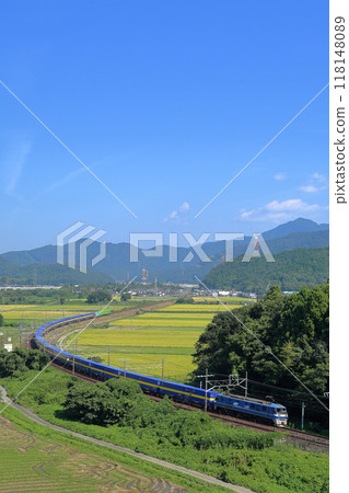 初秋時節,東海道本線貨運列車運行 初秋時節,東海道本線貨運列車運行 118148089