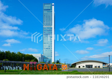 Toki Messe Bandaijima Building and What's NiiGATA Monument Toki Messe Bandaijima Building and What's NiiGATA Monument 118148201
