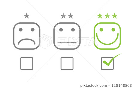 Positive choice. The concept of voting or preference with a positive evaluation for a product or service 118148868