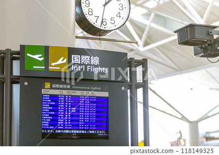 Airport guide bulletin board 118149325