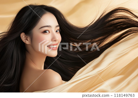 美麗的頭髮的女人 美麗的頭髮的女人 118149763