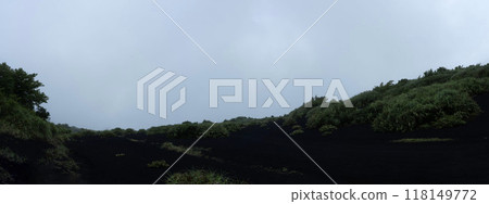 霧濛濛的黑色沙漠,異世界的沙漠地區,火山灰構成的沙漠 霧濛濛的黑色沙漠,異世界的沙漠地區,火山灰構成的沙漠 118149772