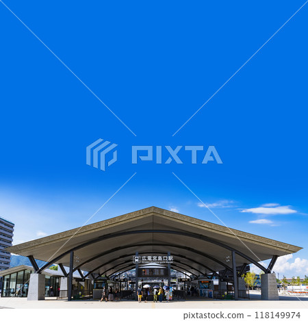 廣電宮島口站是宮島旅遊的門戶【廣島的風景】 118149974