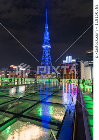 <Aichi Prefecture> Night view of Nagoya Sakae, downtown 118150365