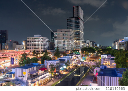 <Aichi Prefecture> Night view of Nagoya Sakae, downtown 118150663
