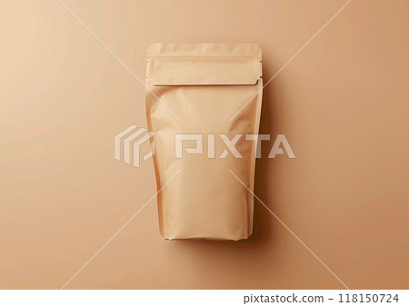 Craft compelling visuals for your coffee brand's packaging strategy using a customizable blank bag template. 118150724