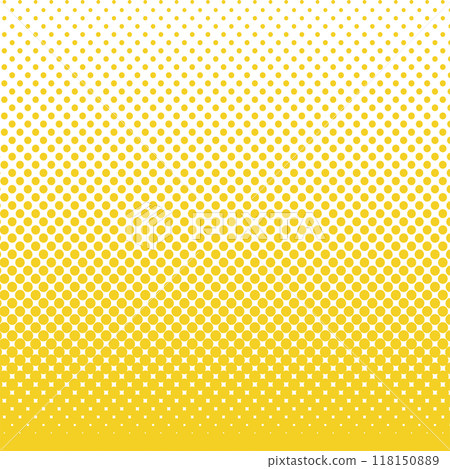 Halftone dot background vector yellow Dot vector Halftone dot background vector yellow Dot vector 118150889