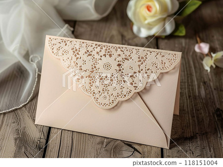 Trendy blank wedding invitation cards for the 2024-2025 wedding season, absolutely stunning 118151004