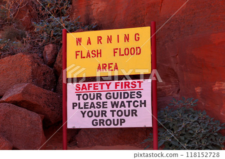Fantastic Antelope Canyon warning sign Fantastic Antelope Canyon warning sign 118152728