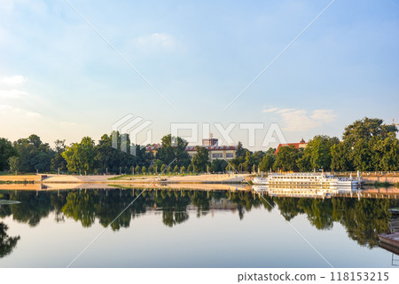 Amphitheater pier in Wroclaw Amphitheater pier in Wroclaw 118153215