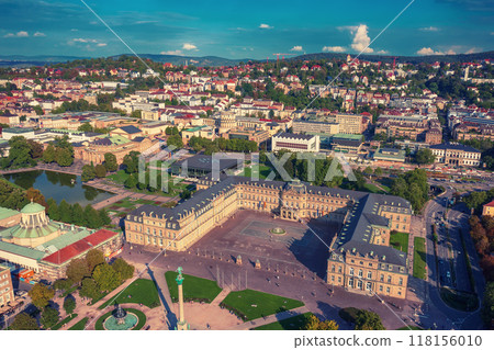 Schlossplatz in Stuttgart, Germany, travel landscape 118156010