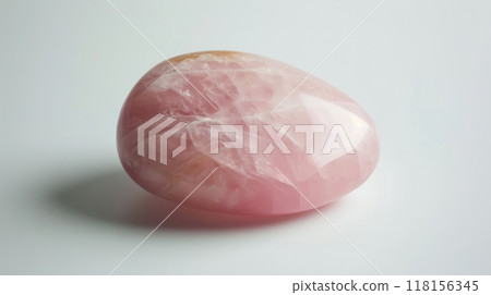 Polished Rose Quartz Stone for Healing and Meditation Uses Design for Print Card Poster 118156345