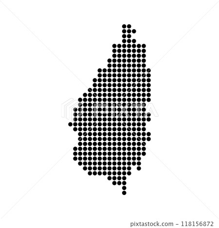 saint lucia map illustration icon 118156872