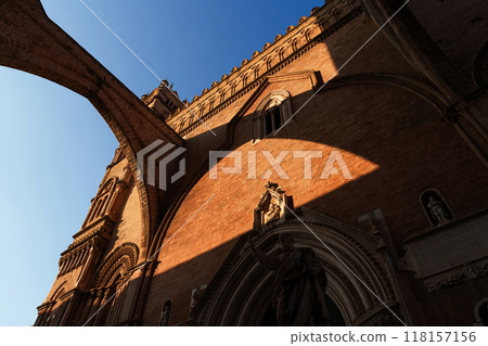Gothic Architecture of Palermo Cathedral with Dramatic Shadows Gothic Architecture of Palermo Cathedral with Dramatic Shadows 118157156