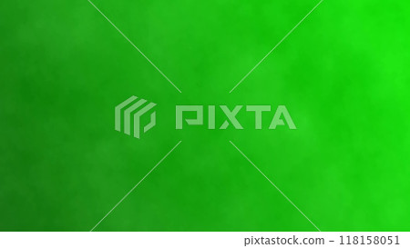Dark smoke on a green screen background, chroma key. 3d illustration 118158051