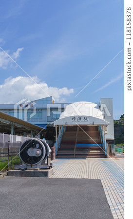 [Katsuura City, Chiba Prefecture] South Exit of Katsuura Station on the JR Sotobo Line 118158378