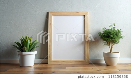 Wall art frame in white frame 118159868