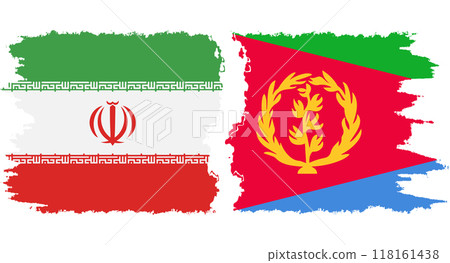 Eritrea and Iran grunge flags connection vector Eritrea and Iran grunge flags connection vector 118161438