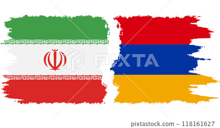 Armenia and Iran grunge flags connection vector Armenia and Iran grunge flags connection vector 118161627